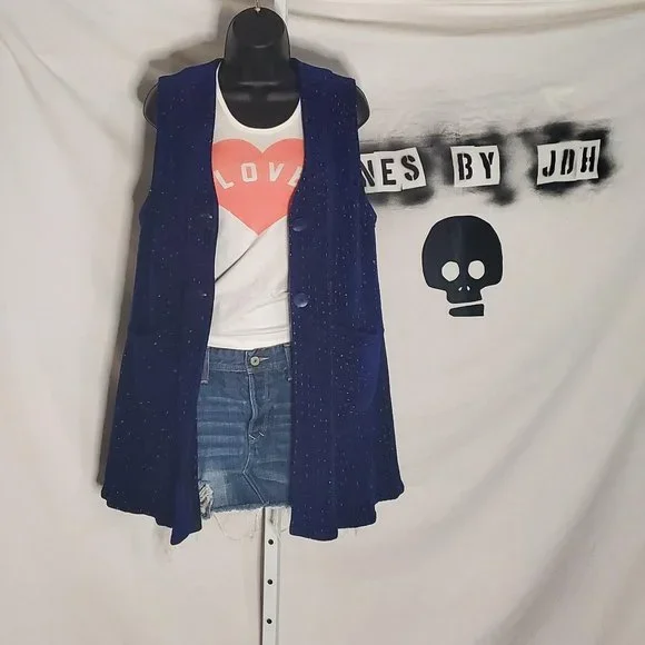 Lynn Yarrington Hand Woven Vest Sz Large NWT - Picture 1 of 14